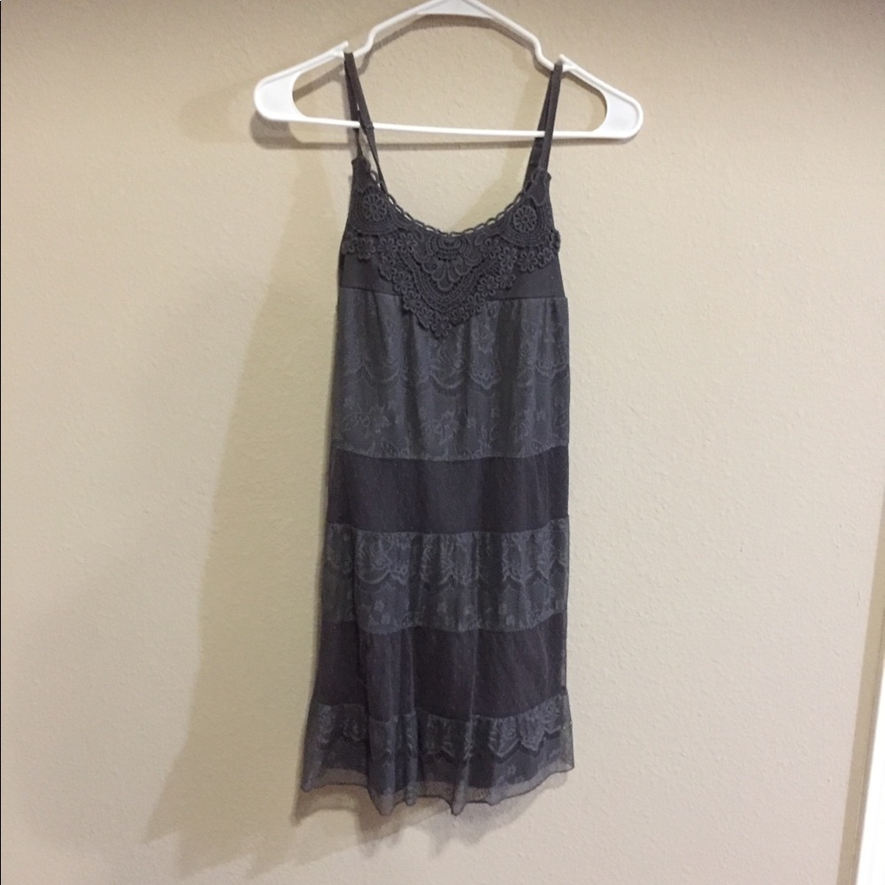 Gray Lace dress